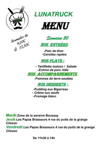 menu semaine 50