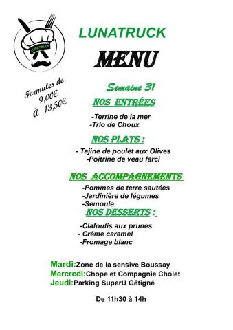 menu semaine 31