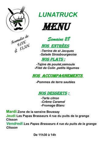 menu semaine 28