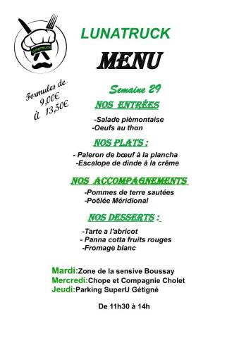 menu semaine 29