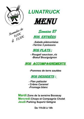 menu semaine 27